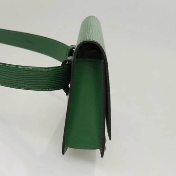 LOUIS VUITTON Epi Pochette Ceinture Tilshit Waist Bag Green M52604 Auth - Picture 7 of 16